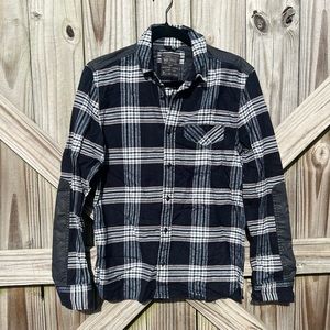 ALLSAINTS Men’s Flannel Button Up Shirt Size Small